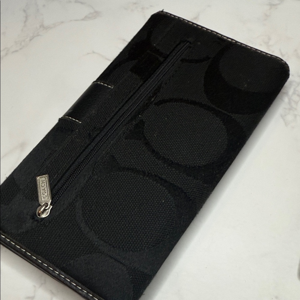 Coach Black Signature Wallet Duo View 3